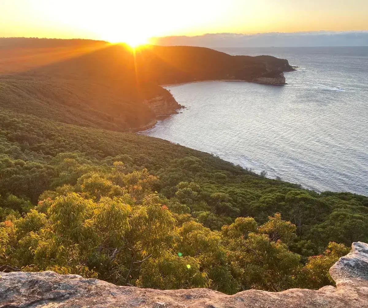 Image of the Central Coast from Boudi National Park overlooking Maitland Bay