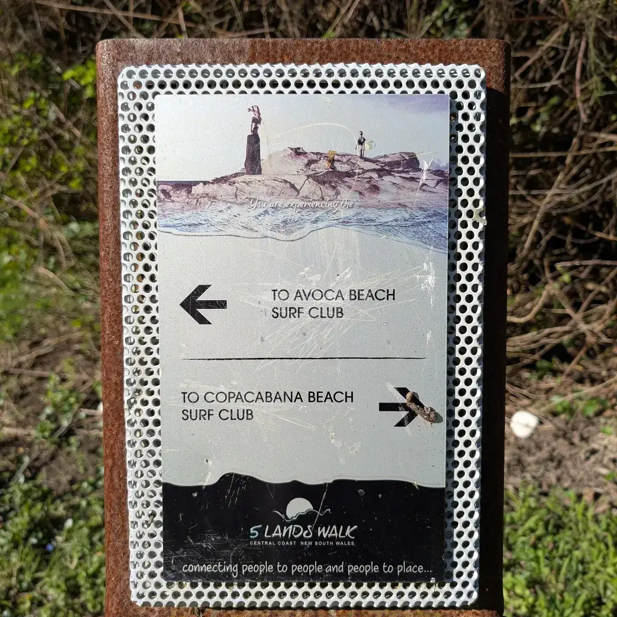 5 Lands Walk sign