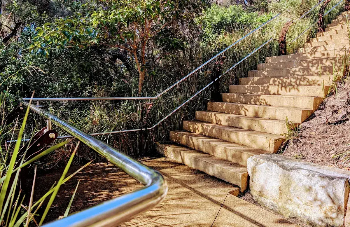 Stair from Winney Bay to Captain Cook's lookout