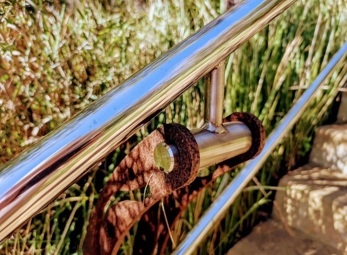 Stair detail at stair from Winney Bay to Captain Cook's lookout