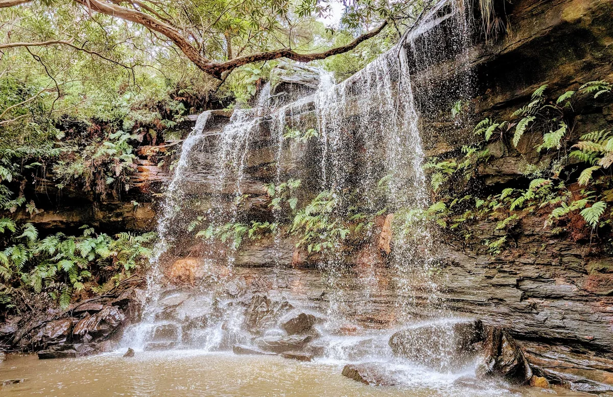 Girrikool waterfall with so much water