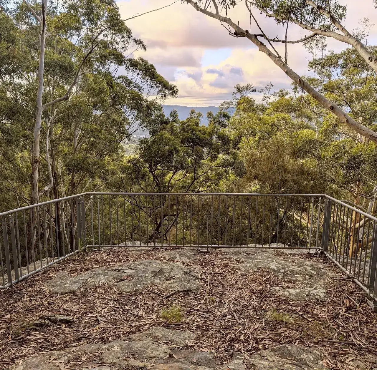 Lookout at Rumbalara Reserve facing North Gosford