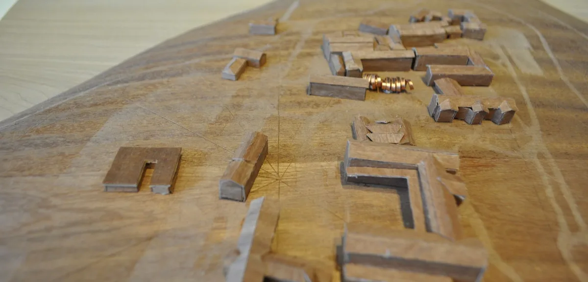 Human Ingenuity Hub, Timber Veneer Model
