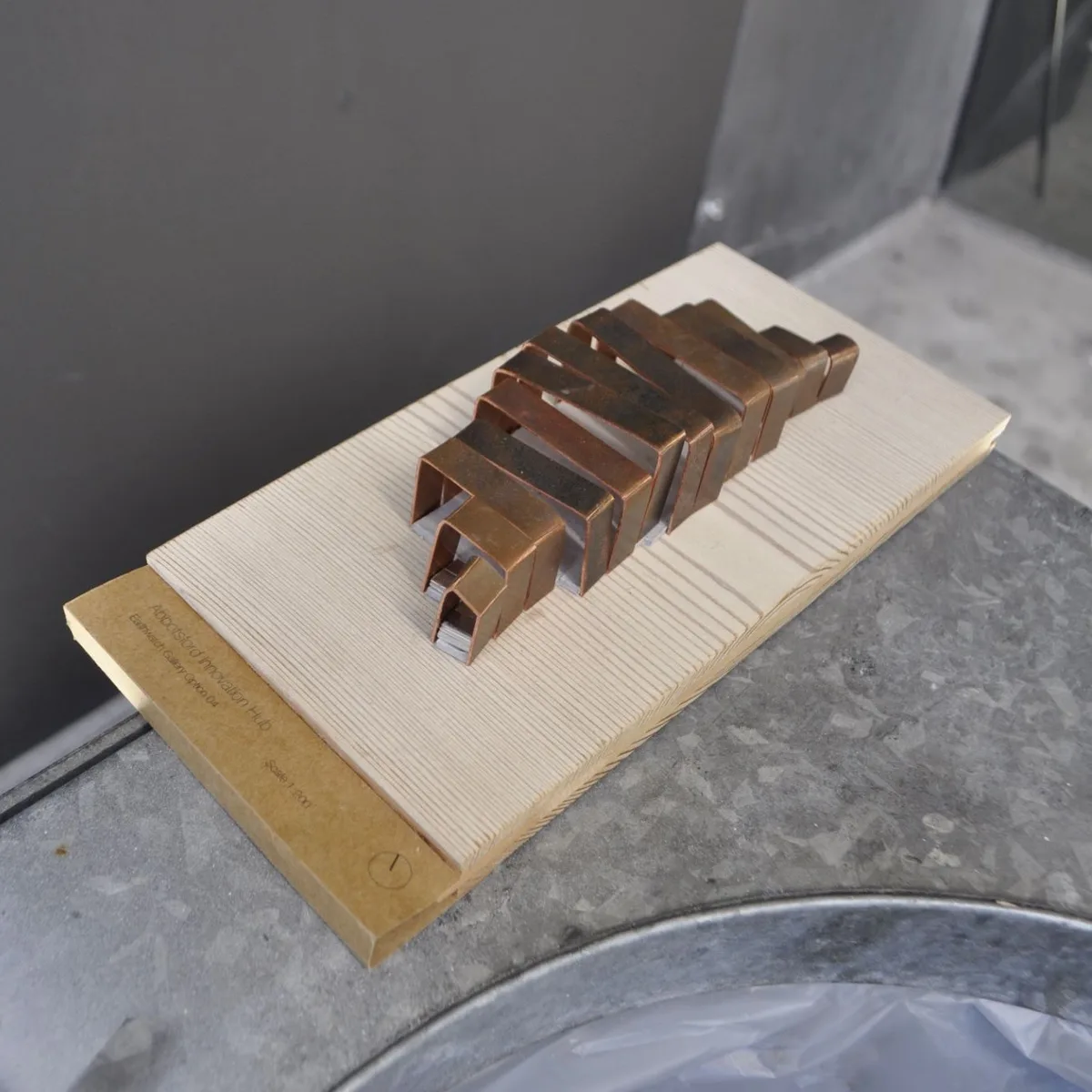 Human Ingenuity Hub, Timber Veneer Model