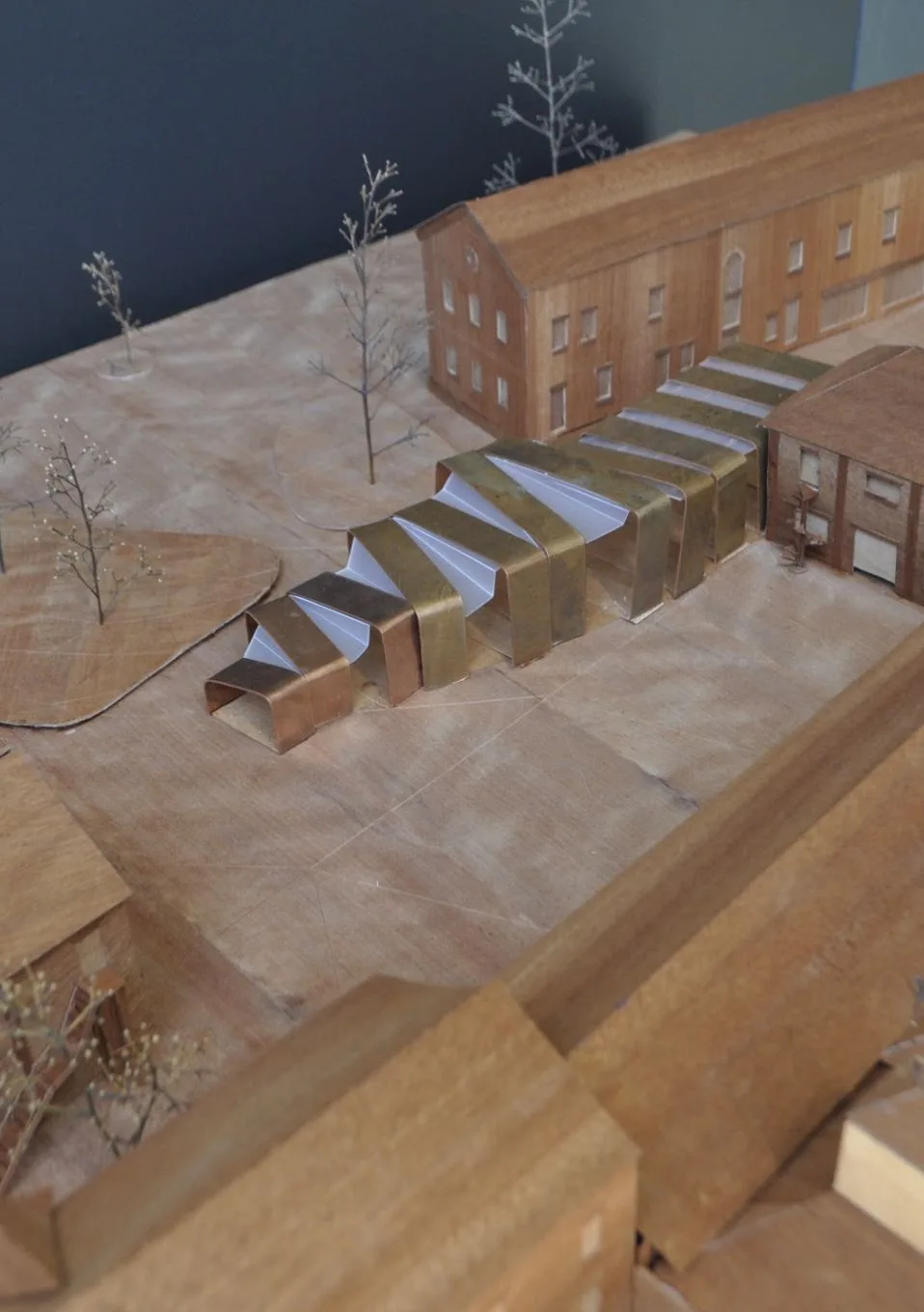Human Ingenuity Hub, Timber Veneer Model