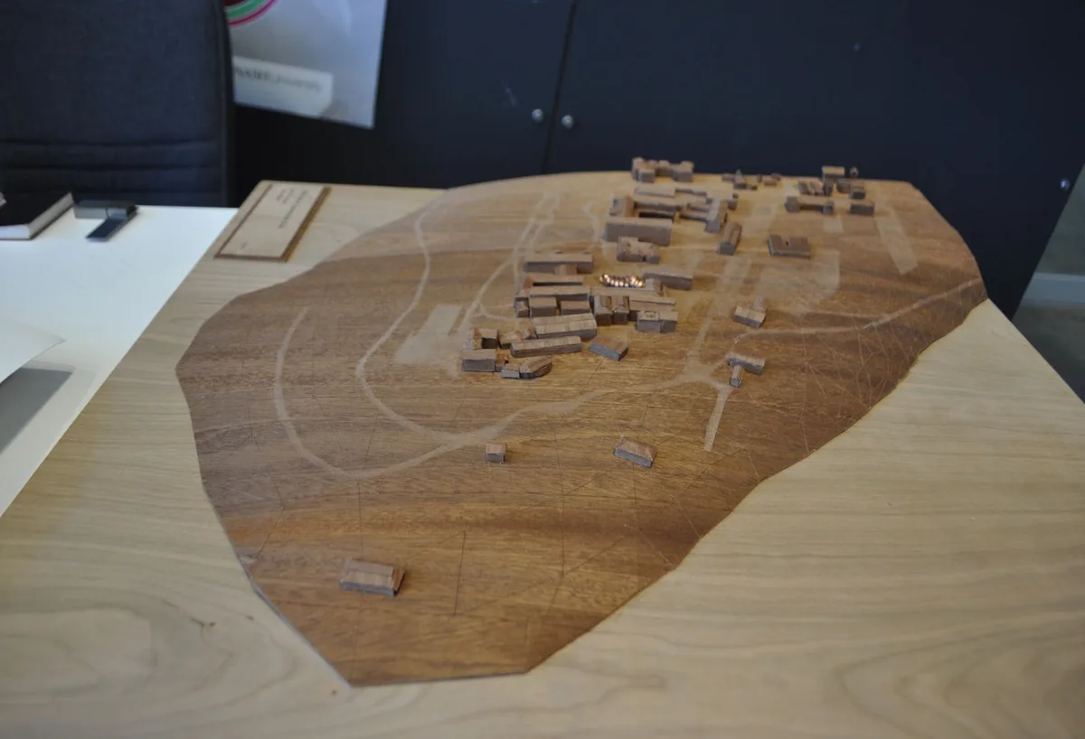 Human Ingenuity Hub, Timber Veneer Model