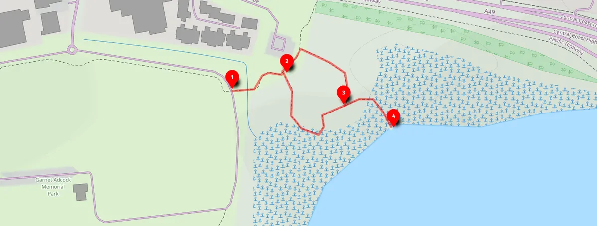 Walk map