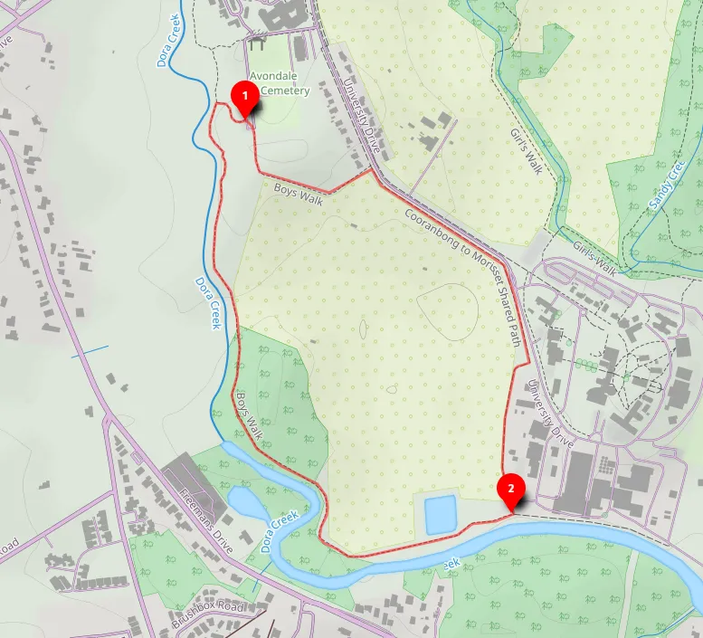 Walk map