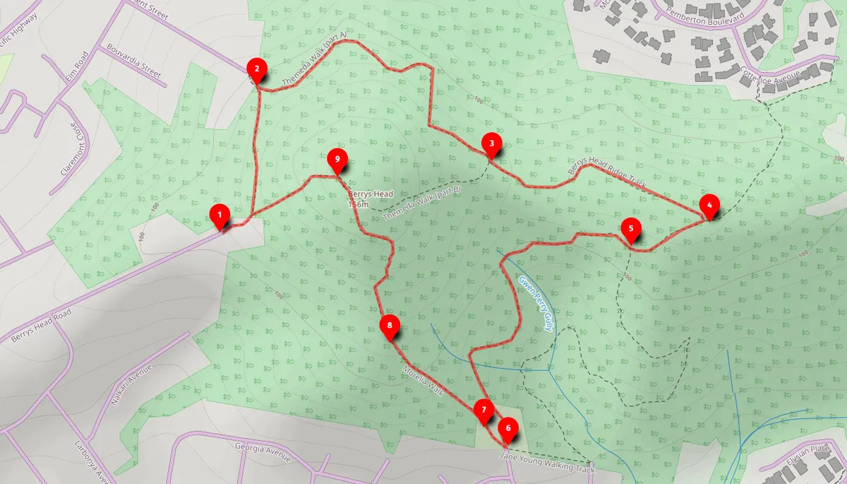 Walk map