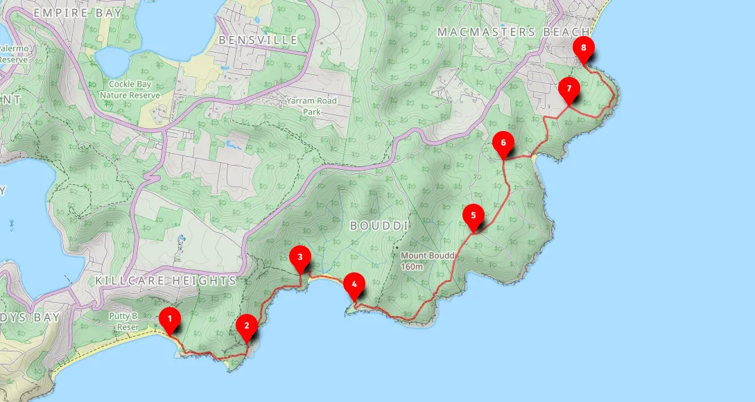Walk map