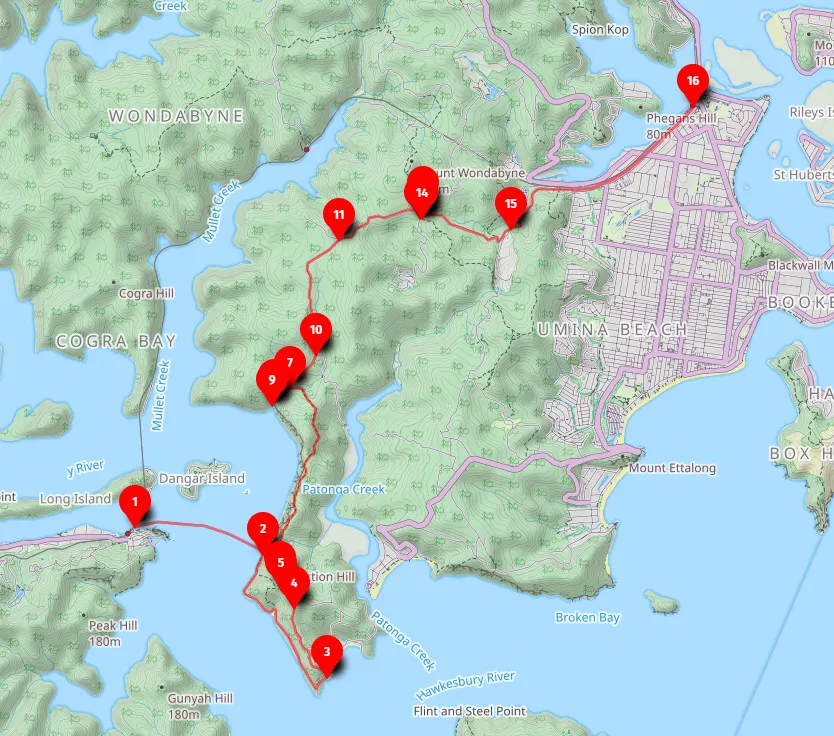Walk map