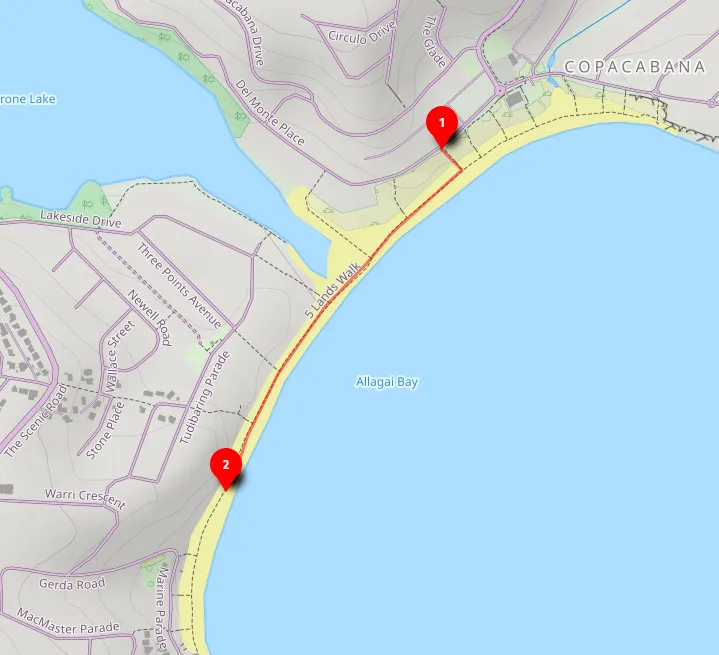 Walk map