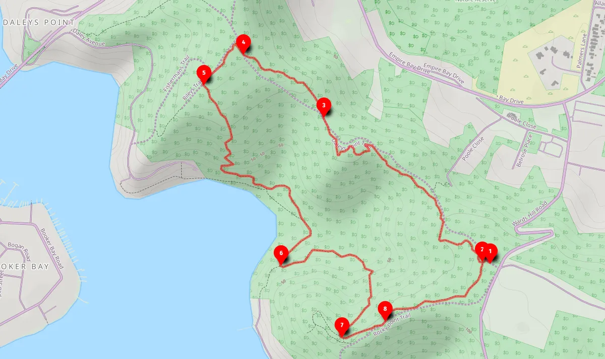 Walk map
