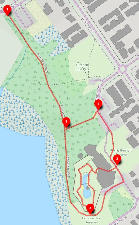 Walk map