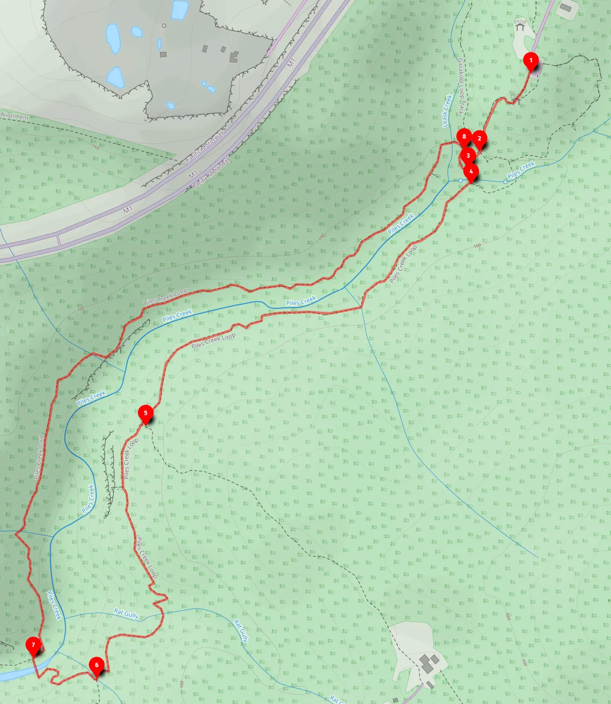 Walk map