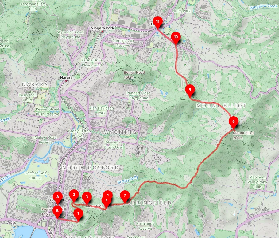 Walk map