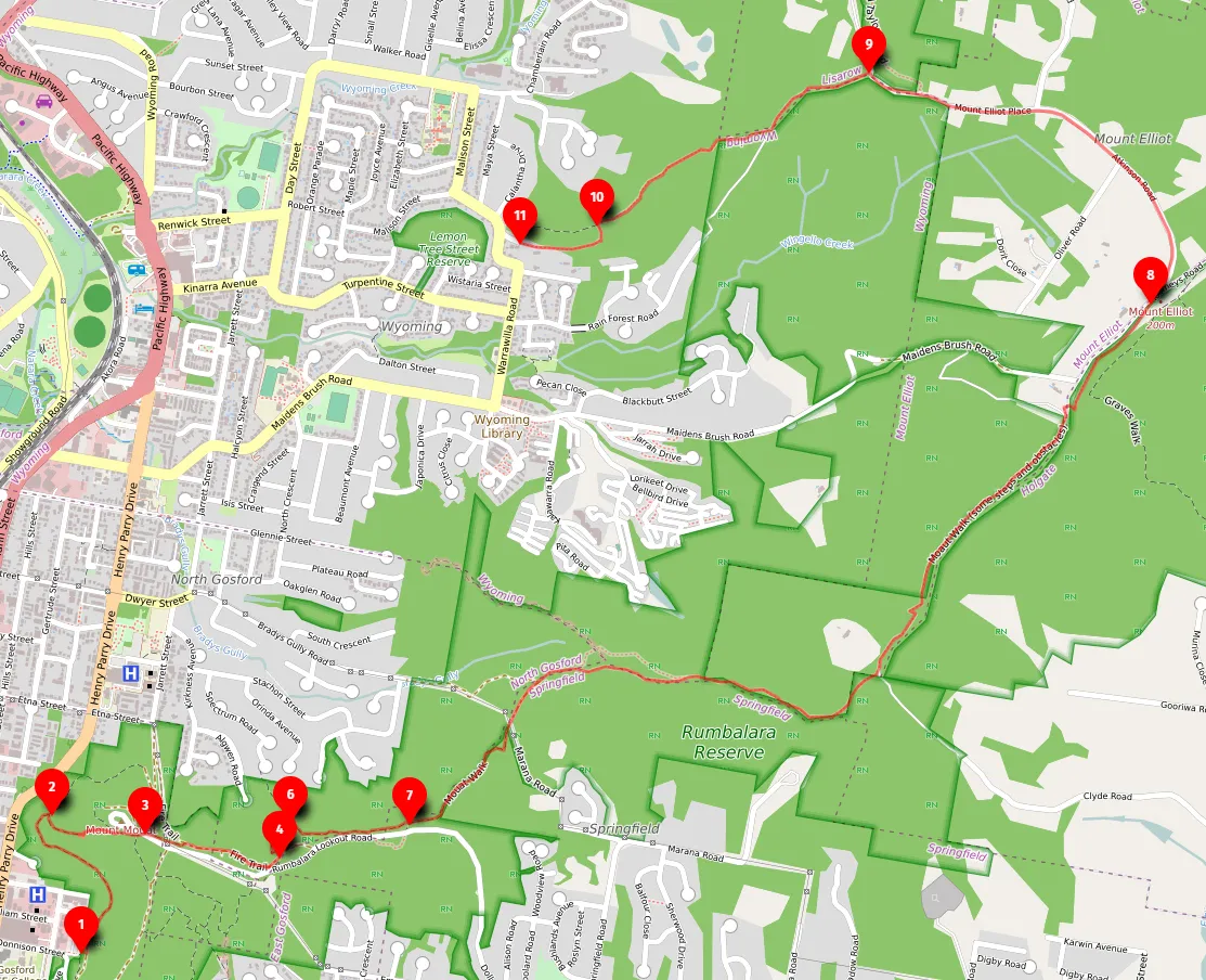 Walk map