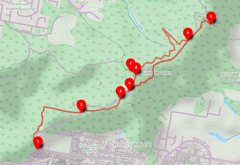 Walk map