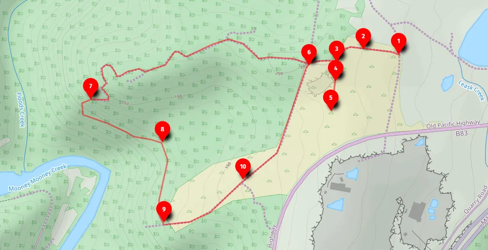 Walk map