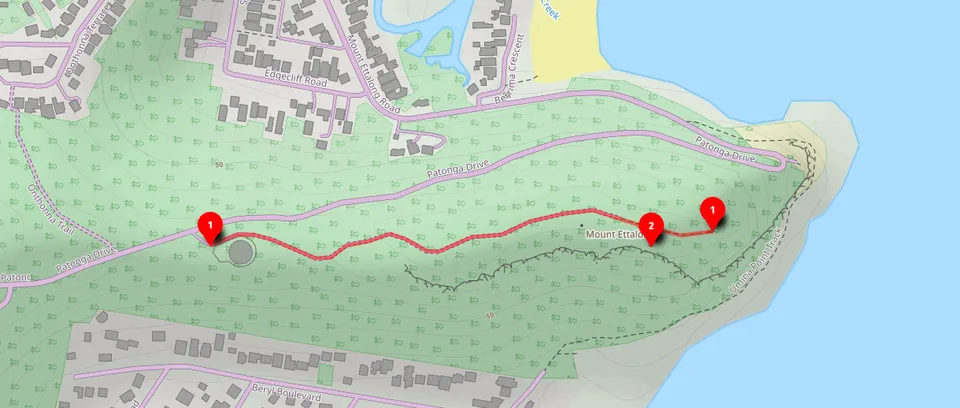 Walk map