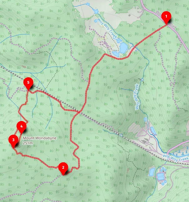 Walk map