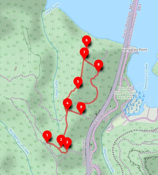 Walk map