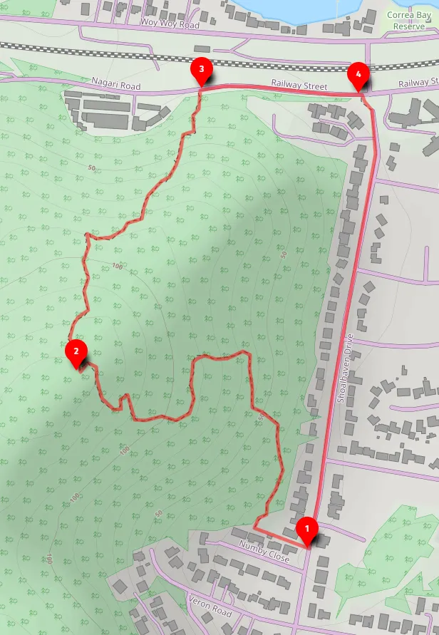 Walk map