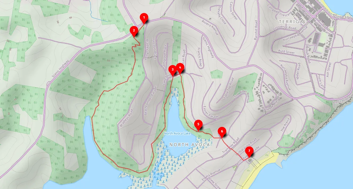 Walk map