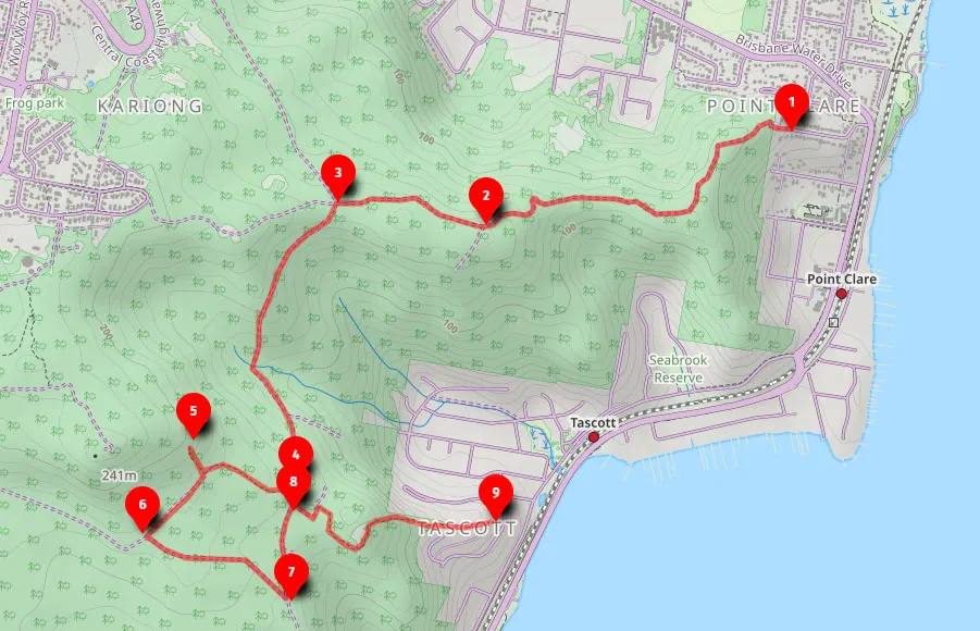 Walk map