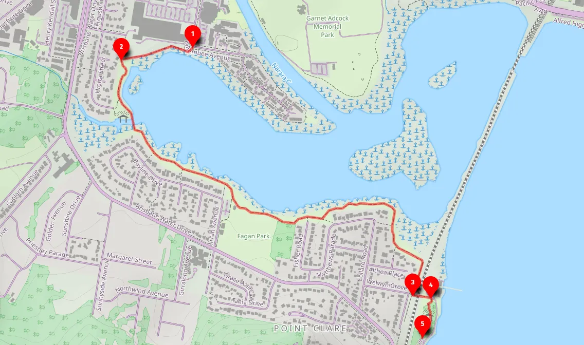 Walk map