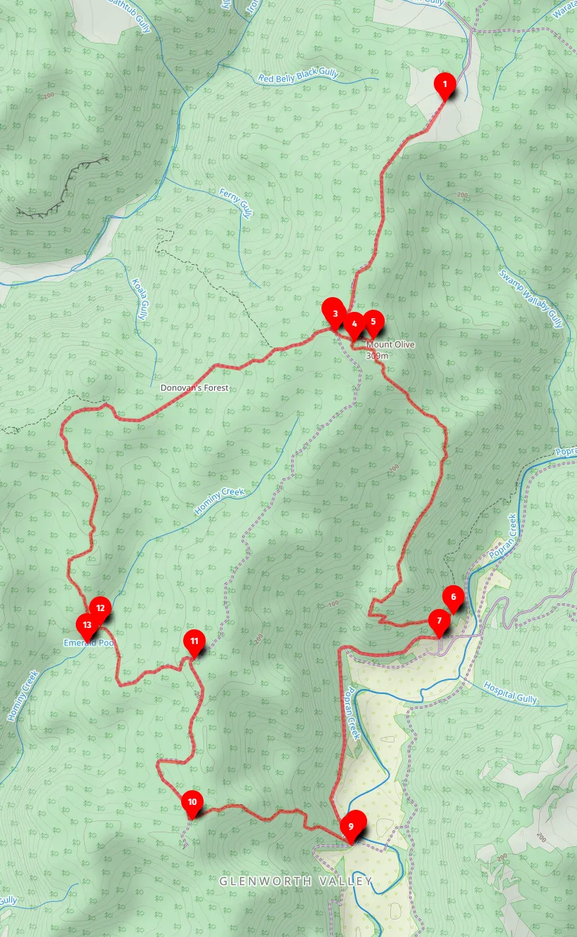 Walk map