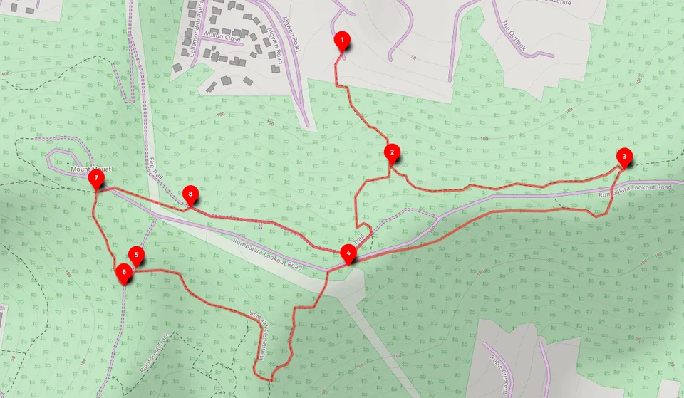 Walk map