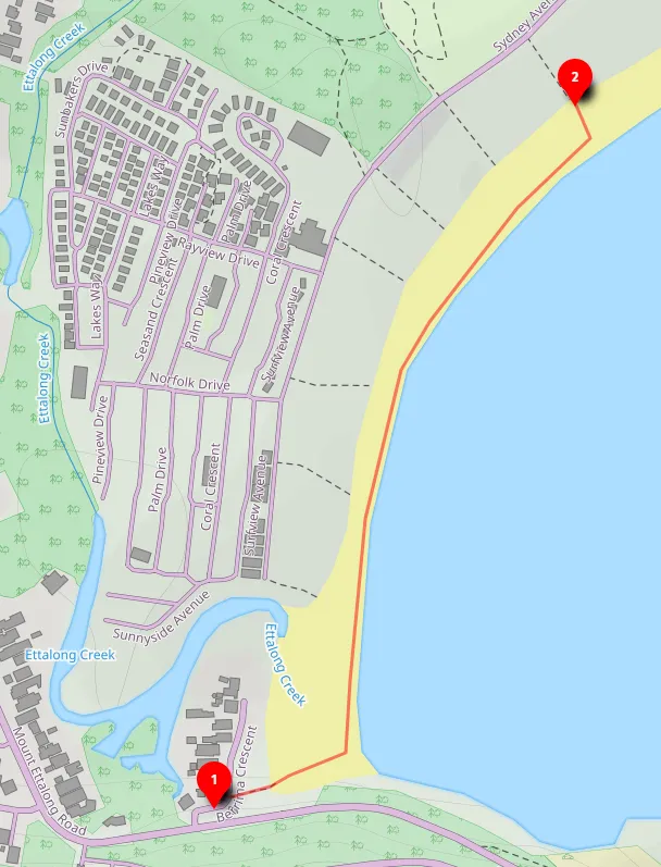 Walk map