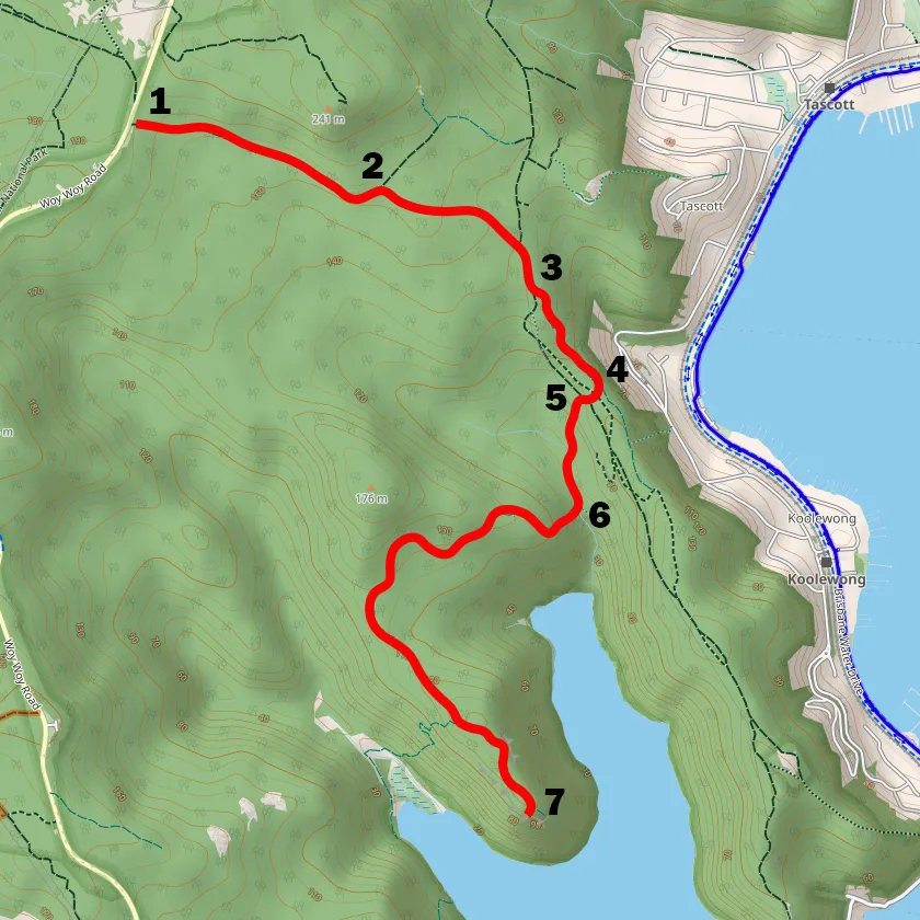 Walk map