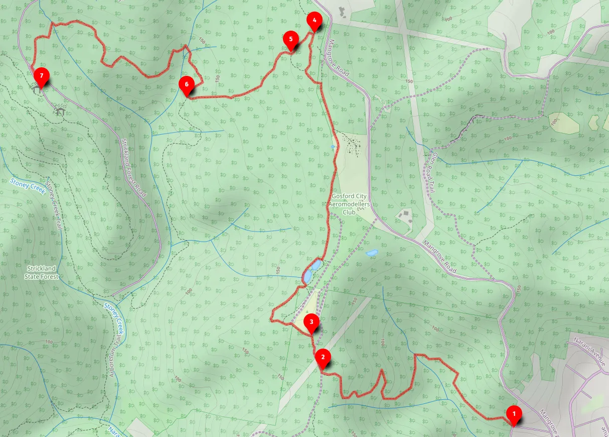 Walk map