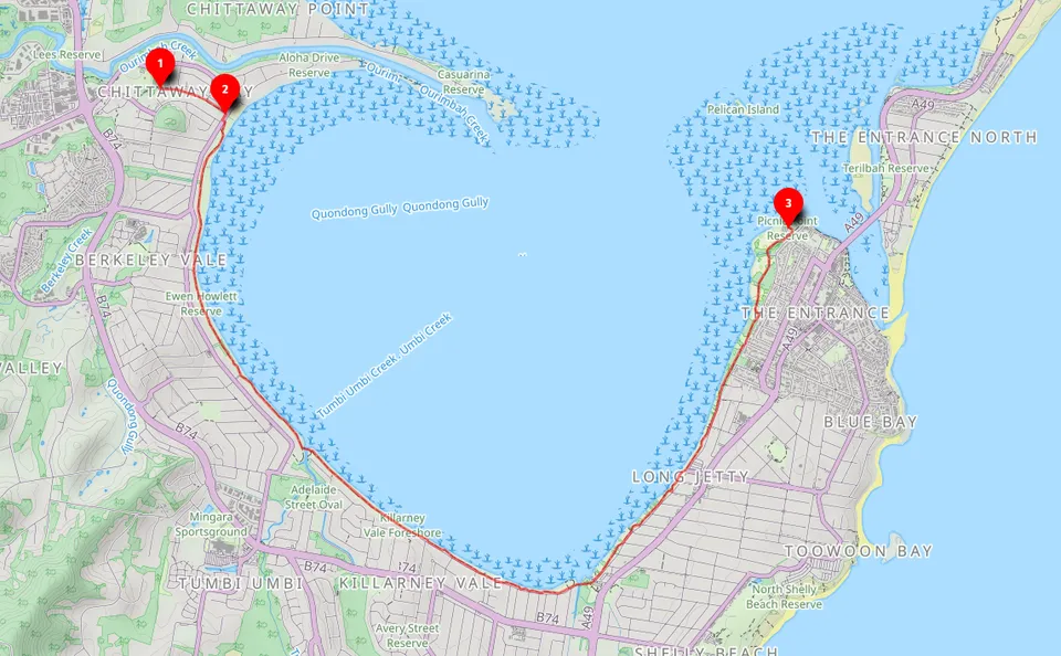 Walk map