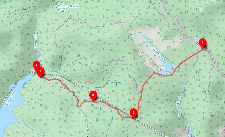 Walk map