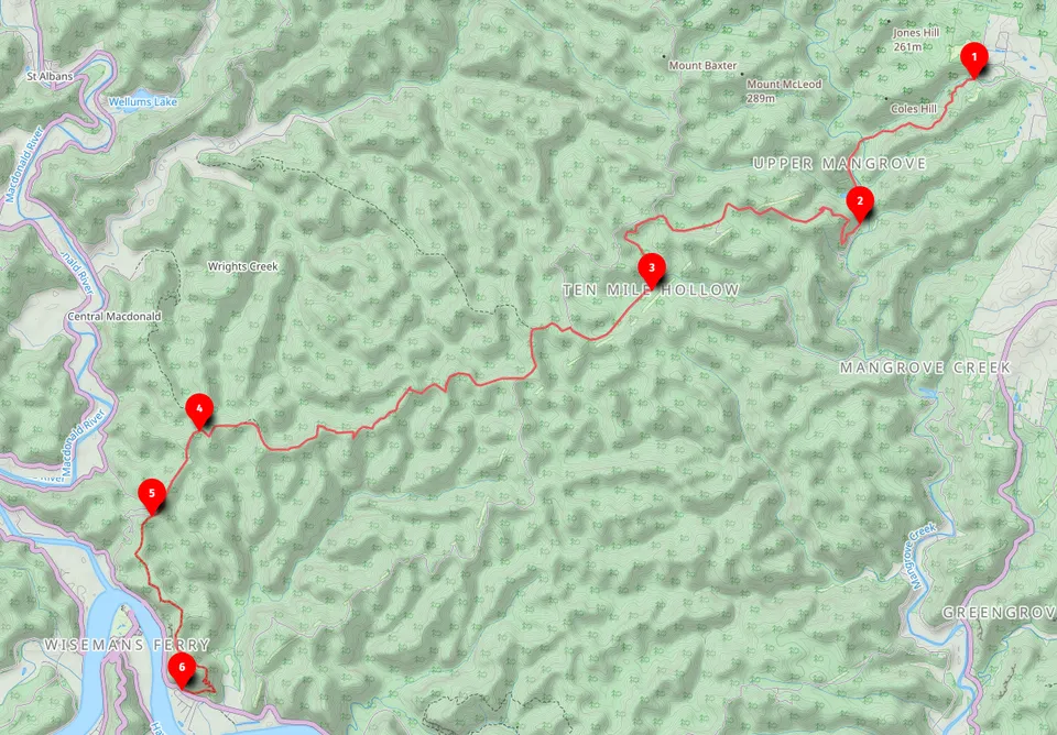 Walk map