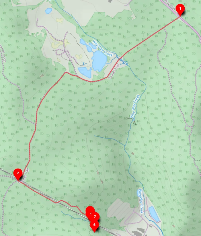 Walk map