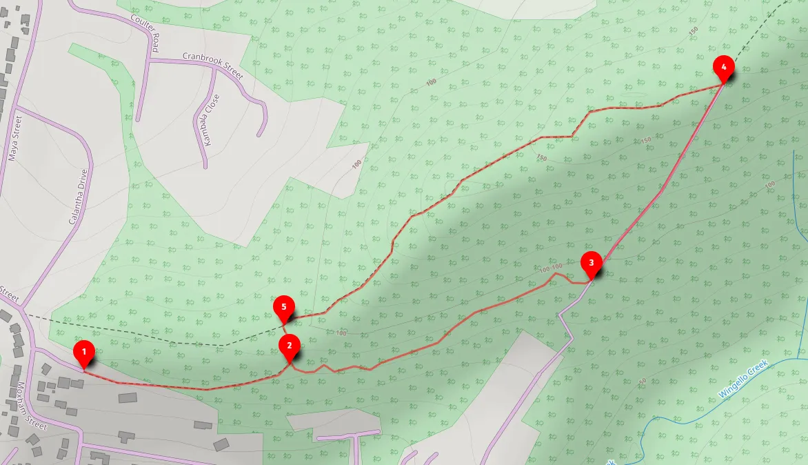 Walk map