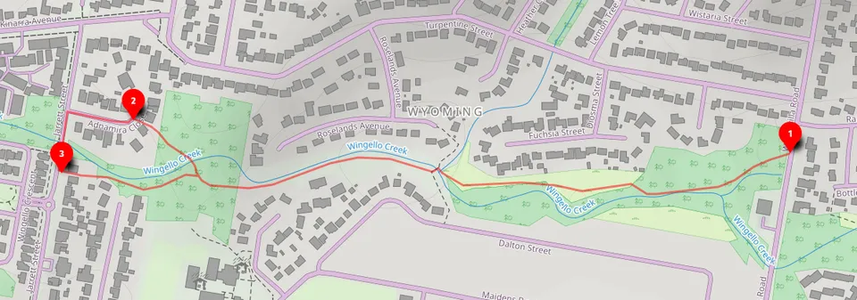 Walk map