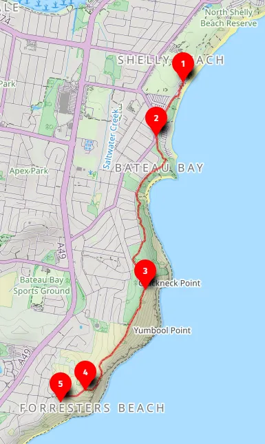 Walk map