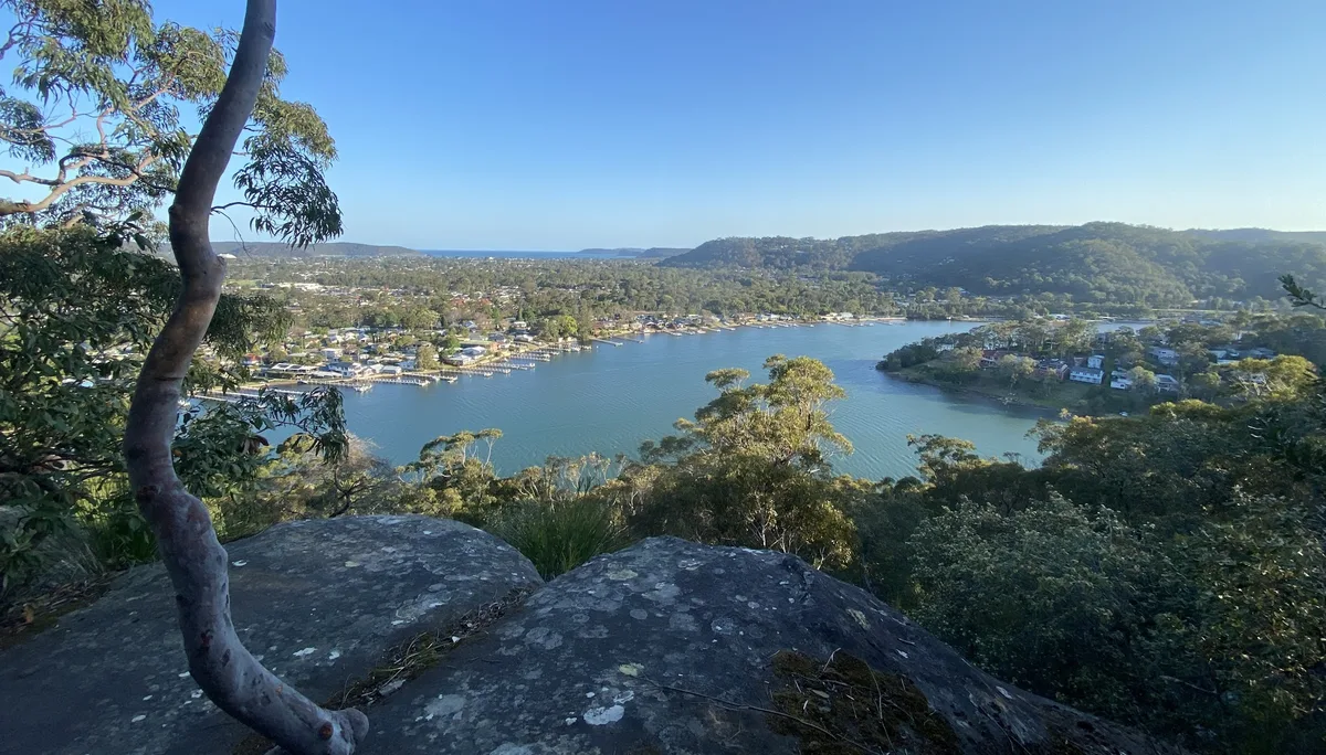 Water view over Brisbane Water from the Olive Avenue cliff top