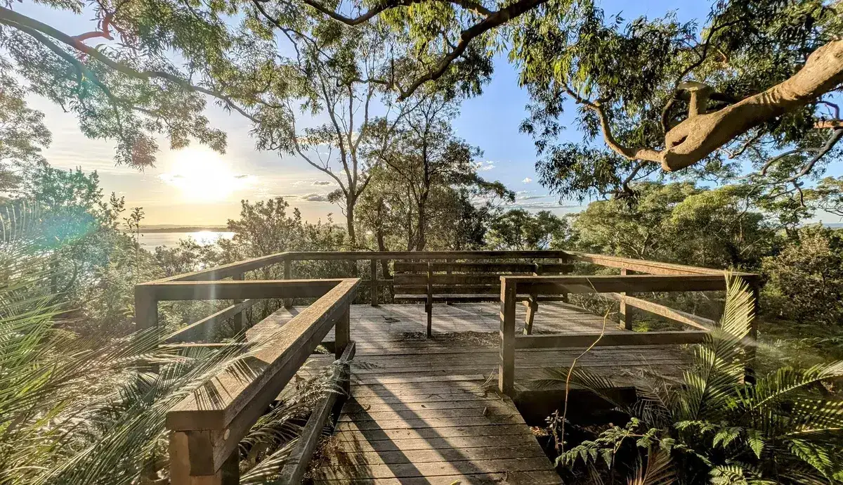 look out on red gum loop near the entrance