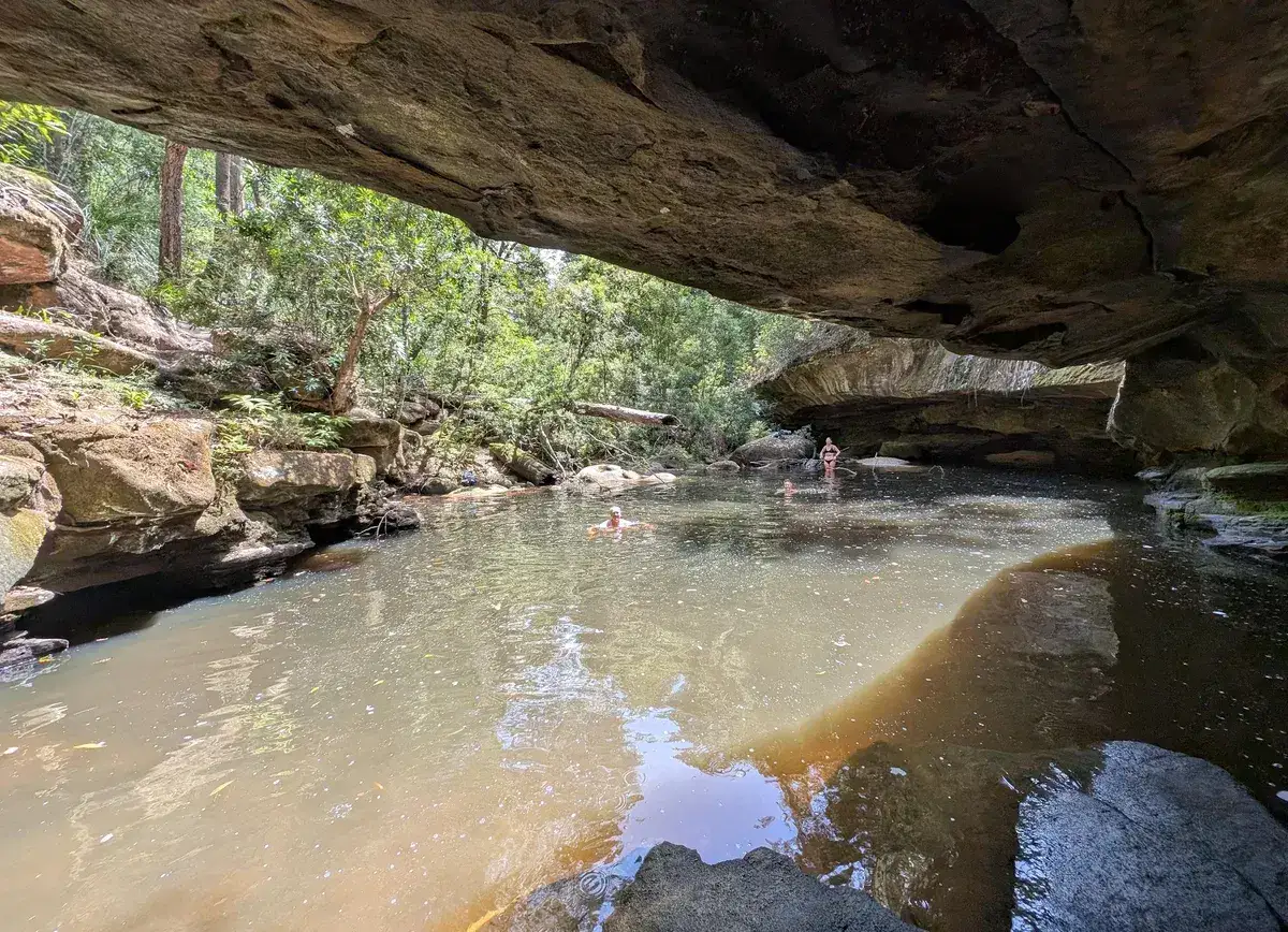 Somersby falls lower swimming hole