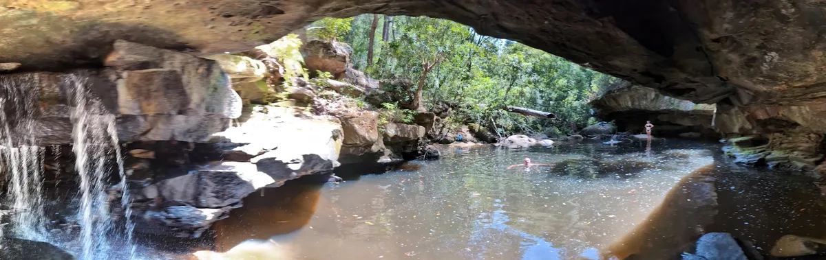 Somersby falls lower swimming hole