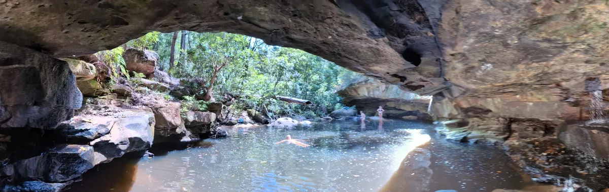 Somersby falls lower swimming hole