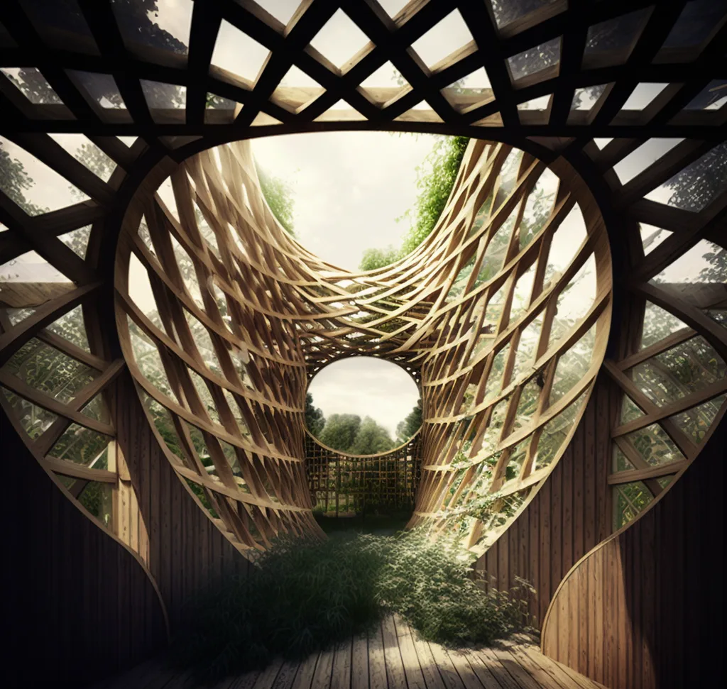 Woven Museum, AI Midjourney Render
