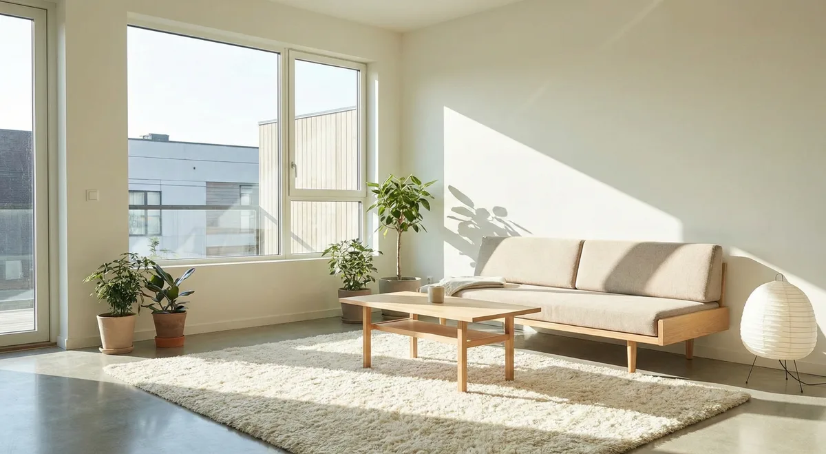 North Facing Living Room in Winter