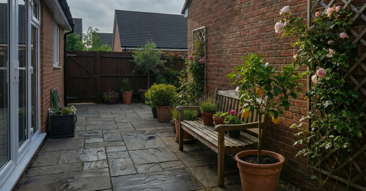 South Facing Outdoor Area